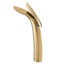 ALTON Accenture Brass Golden Finish Single Lever Basin Mixer (Large, Golden)  ATBDC029