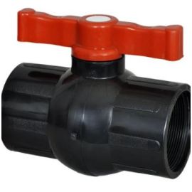 Shyam PP Black Short Handle Ball Valve