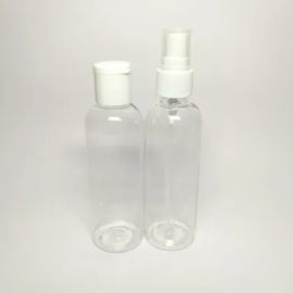 PRABHOTI Boston Round Pet Bottle With Plastic Pump