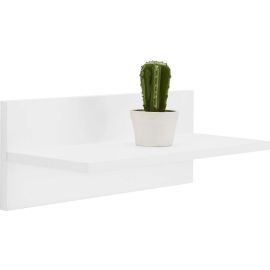 Heera Moti Corporation Straight Wall Mount Shelf Unit/Racks and Shelves/Wall Shelf/Book Shelf/Wall Decoration/1 Shleves HM059 (Finish :-White pre- Laminated Matt)