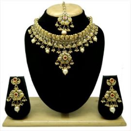 Alex Jewellery Antique Beaded Necklace Set