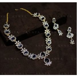 Alex Jewellery Imitation Jewellery AD Earring Necklace Set