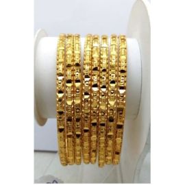 Alex Jewellery Gold Plated 8 Pieces Thin Bangles
