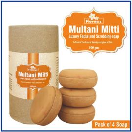 Florous Multani Mitti Luxury Facial and Scrubbing Soap